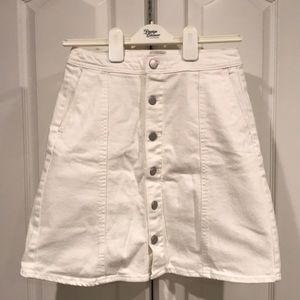 white jean skirt